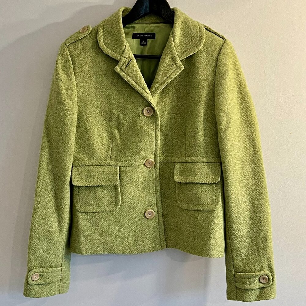 Banana Republic Light Green Blazer Size M